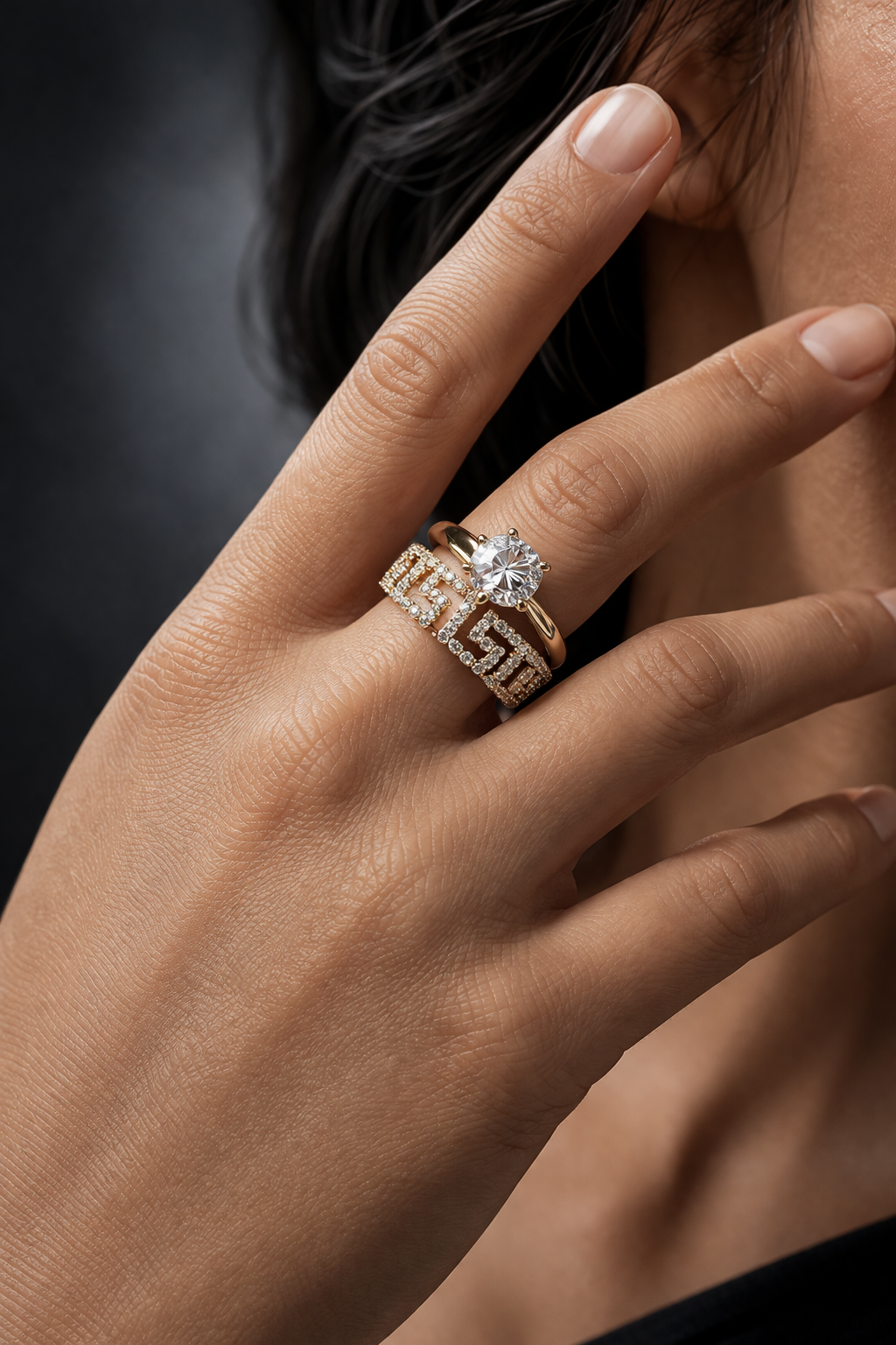 Golden Geometric Statement Ring