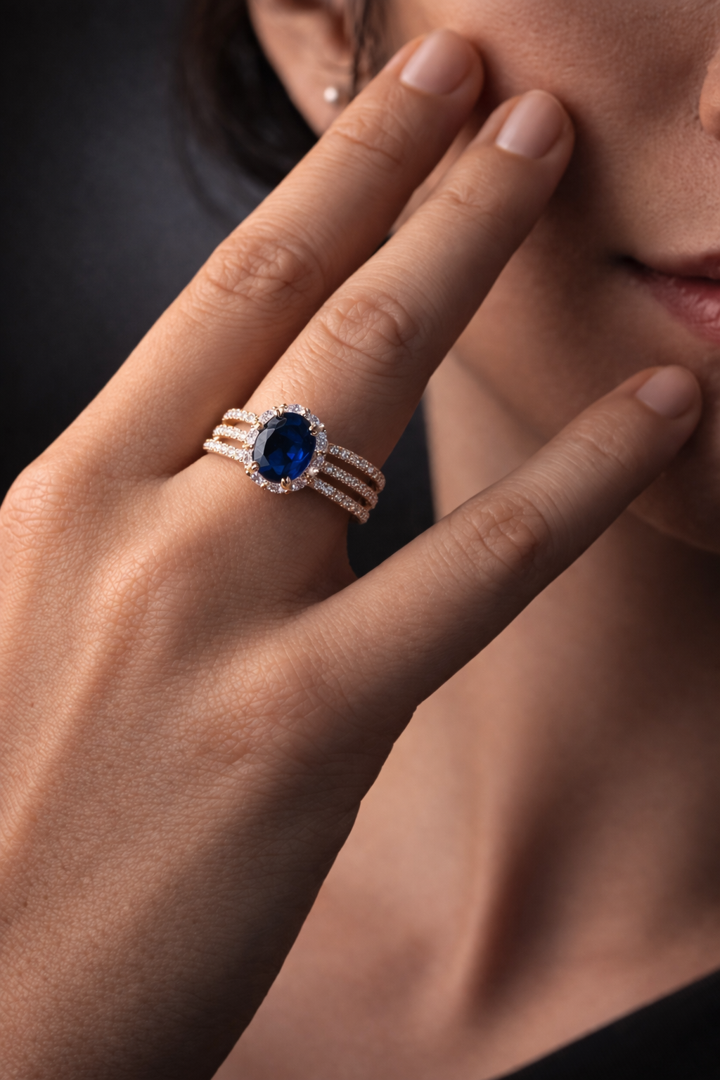 Classic Sapphire Crystal Ring