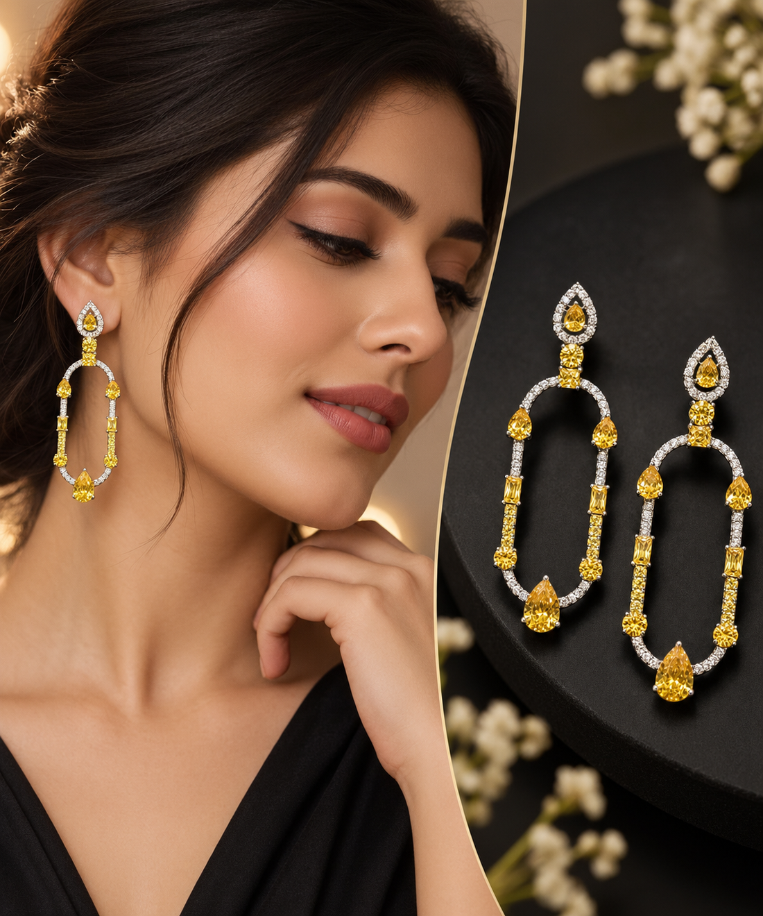 women with earrings