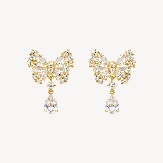 Crystal Bloom Pearl Earrings