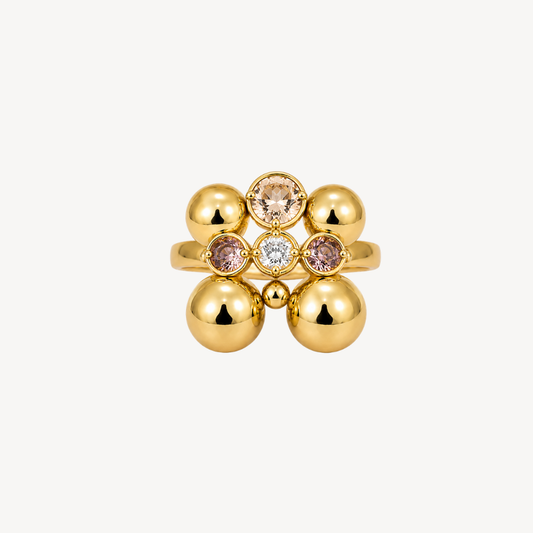 Golden Daisy Ring