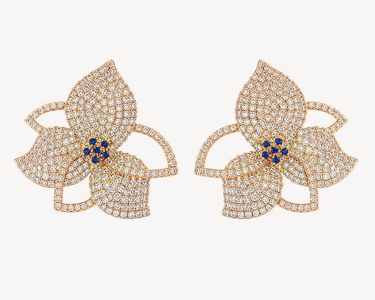 Crystal Butterfly Statement Earrings