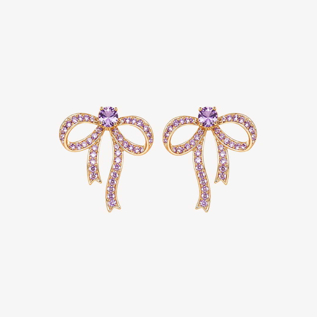 Golden Crystal Cluster Studs