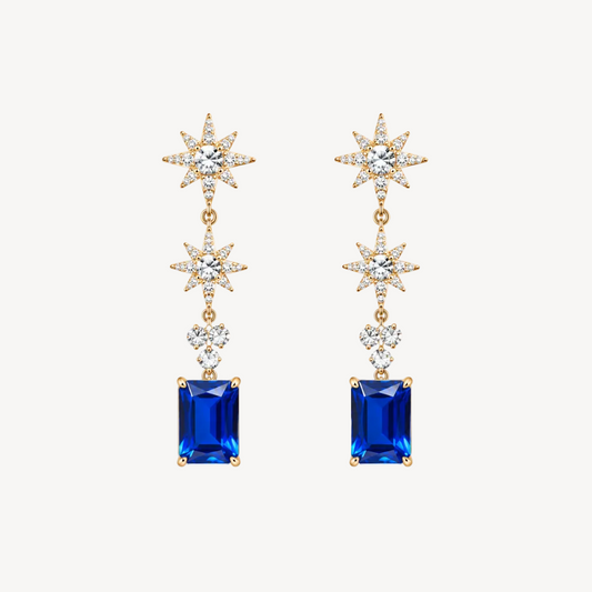 Royal Ruby Drop Earrings