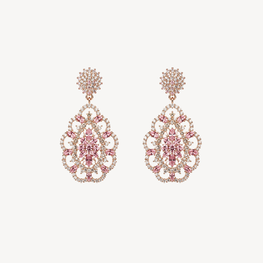 Antique Gold Statement Drop Earring
