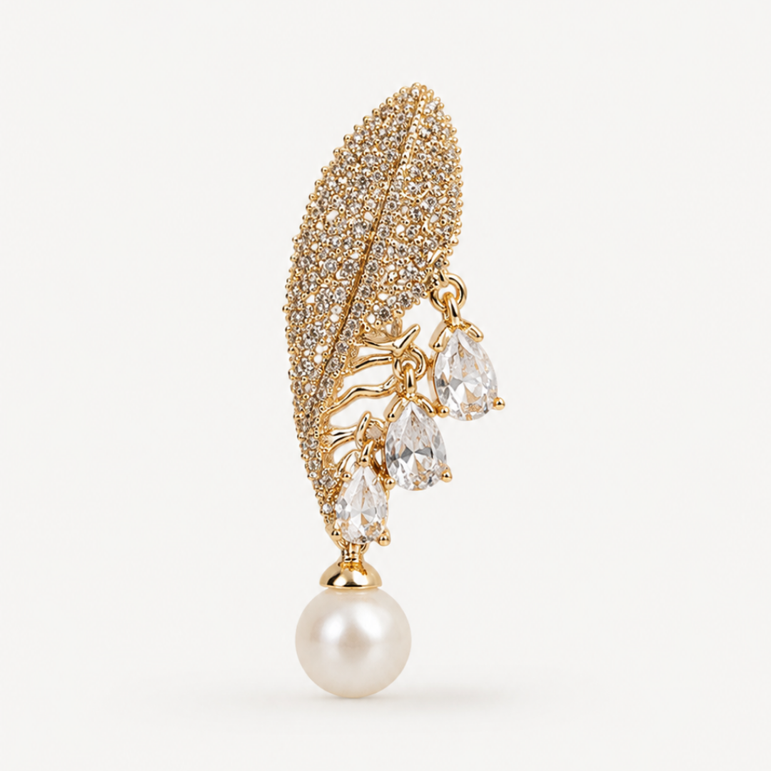 Golden Leaf Pearl Drops