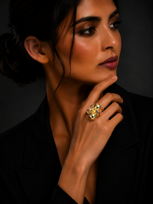 Golden Daisy Ring