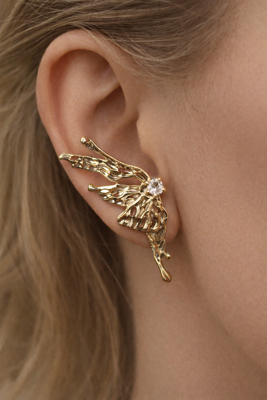 Angel Wing Crystal Earrings