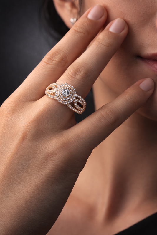 Vintage Sapphire Twist Ring