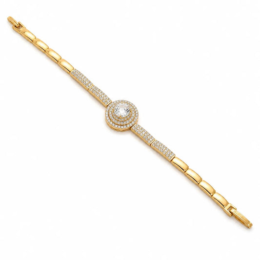 Elara 18K Gold Statement Bracelet