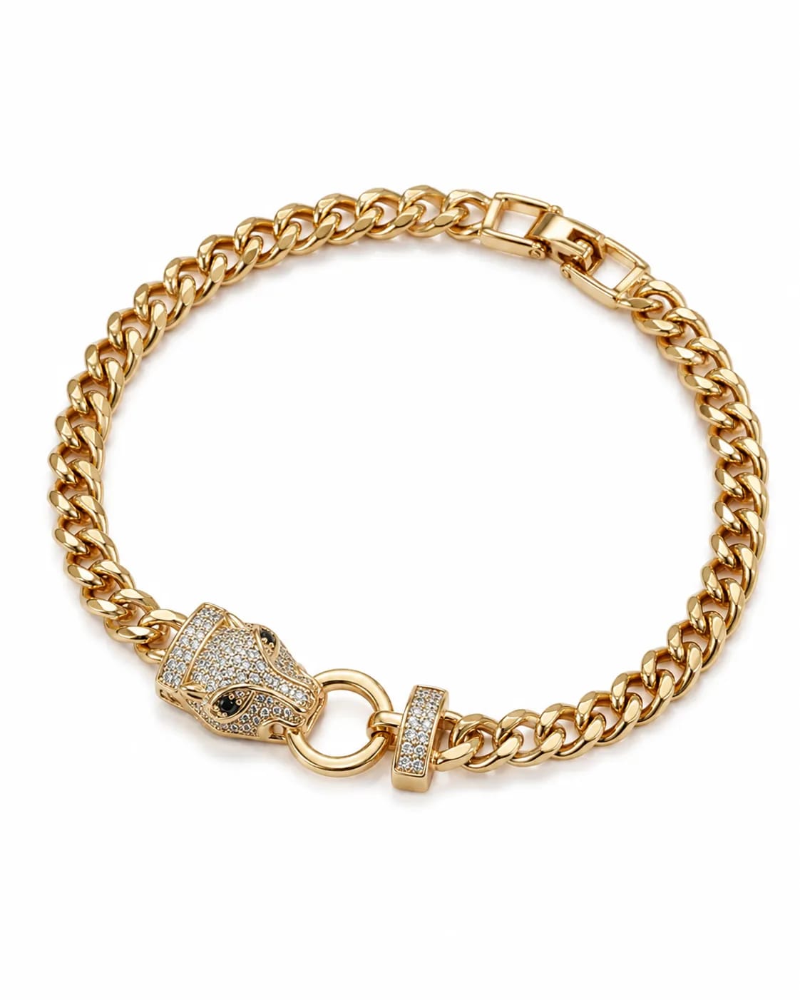 LUXARQ Panther Head 18K Gold Plated Bracelet for Women