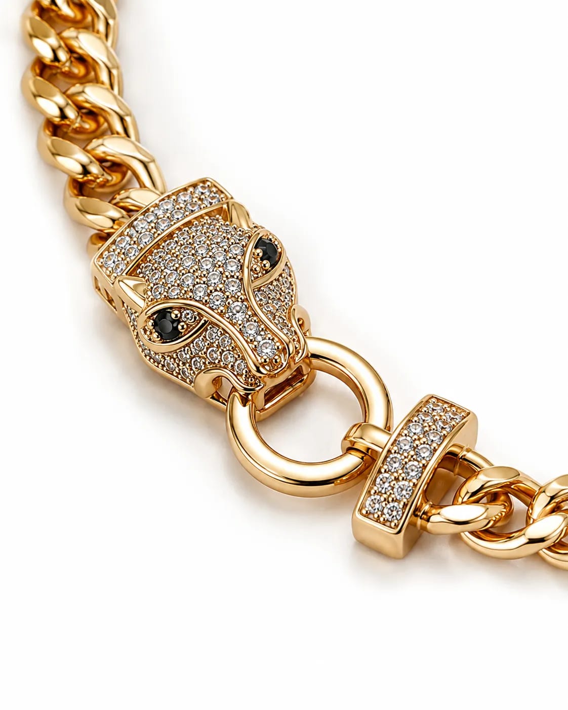 LUXARQ Panther Head 18K Gold Plated Bracelet for Women
