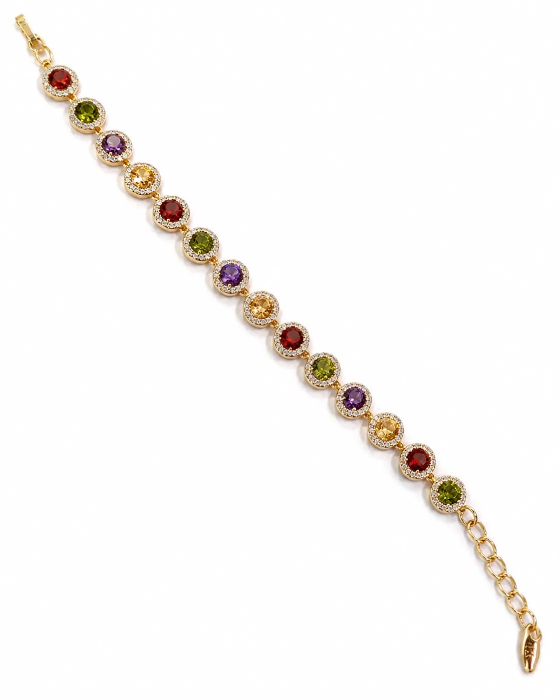 LUXARQ Multi Color CZ Stone Bracelet