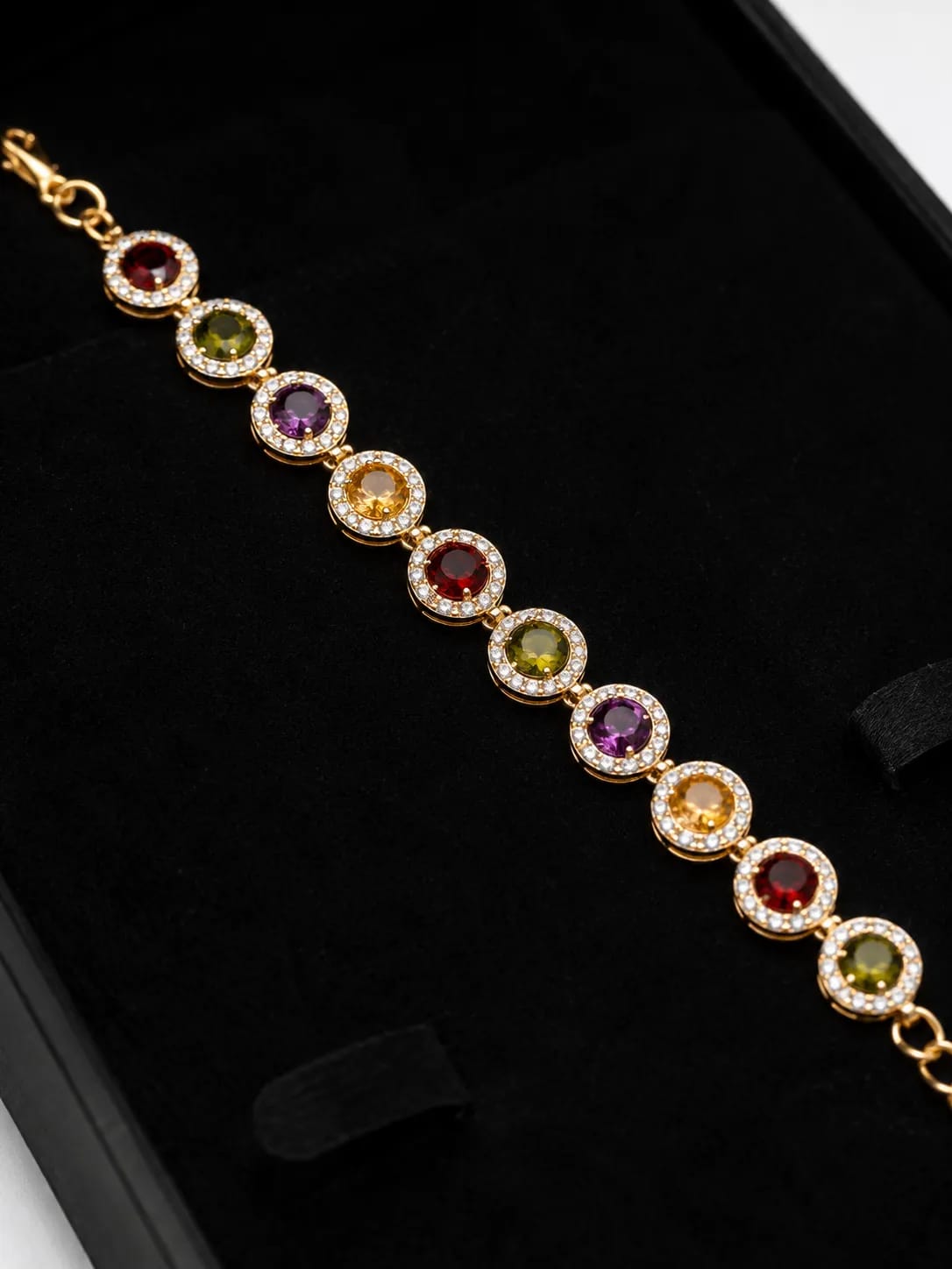 LUXARQ Multi Color CZ Stone Bracelet