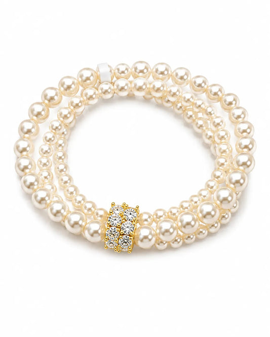 Pearlora Rhinestone Accent Bracelet
