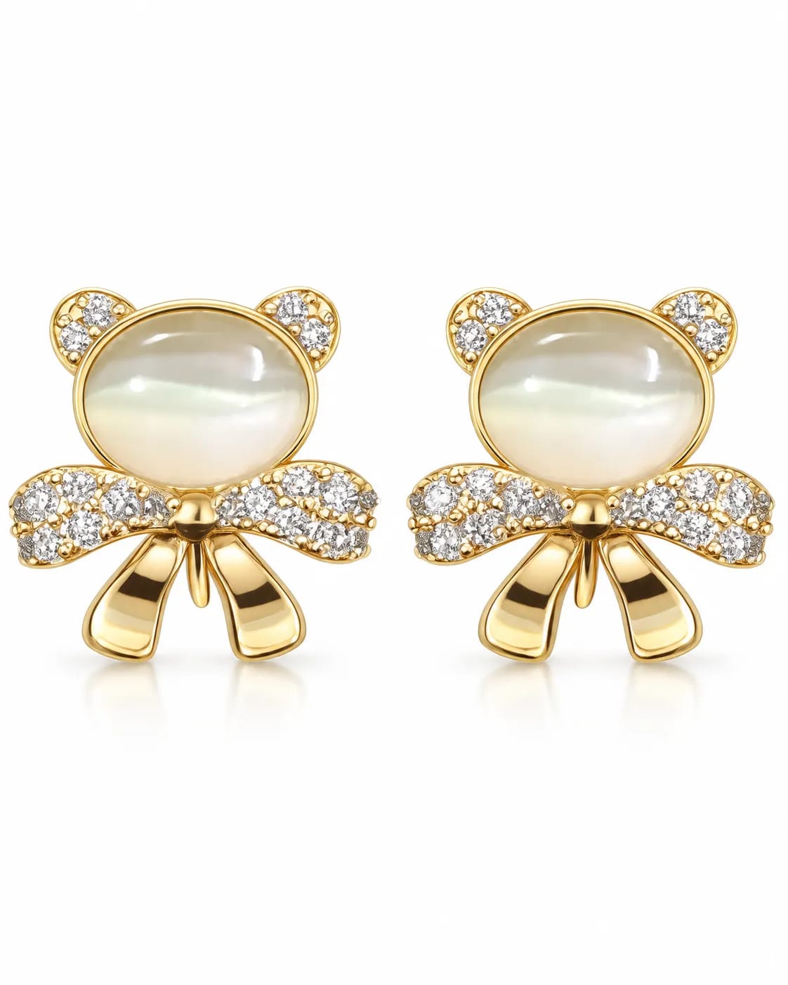 Felina Cat’s Eye Bow Drop Earrings