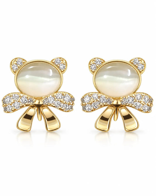 Felina Cat’s Eye Bow Drop Earrings