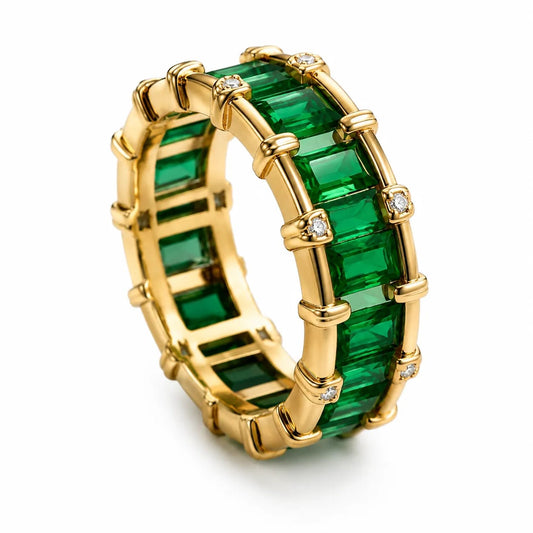 Verdelle Green Stone Statement Ring