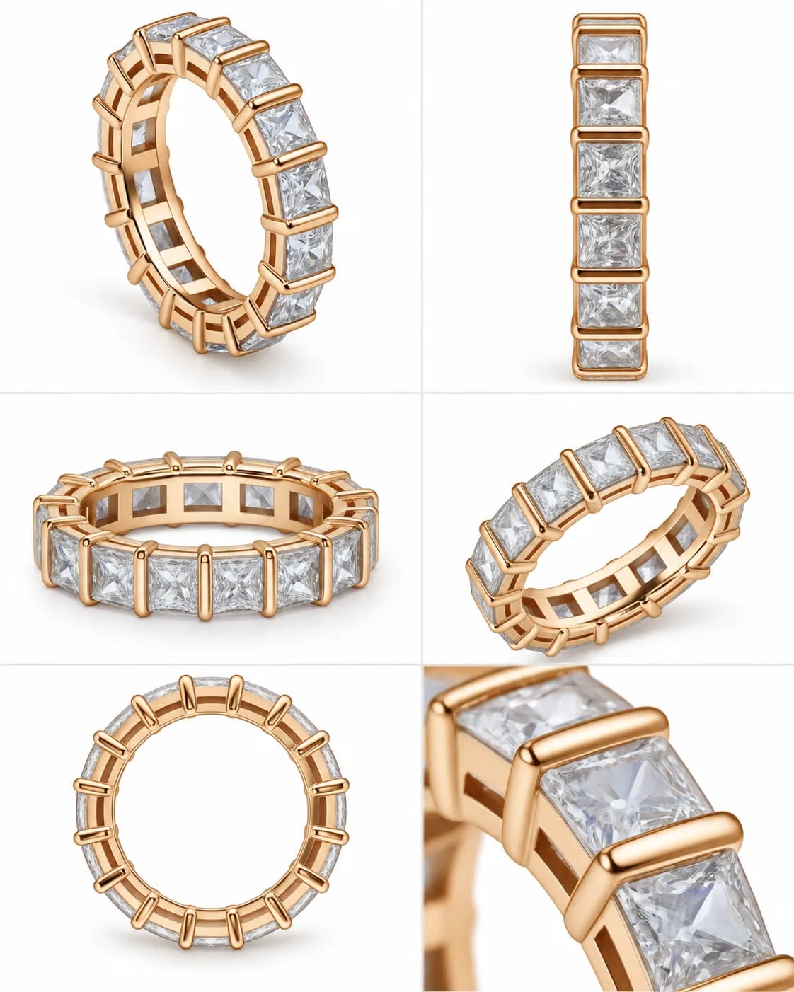 Eternelle Princess Cut Eternity Ring