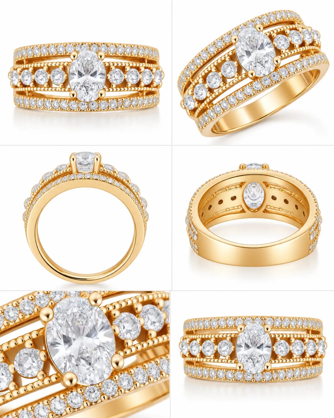 Bellara Oval CZ Statement Ring