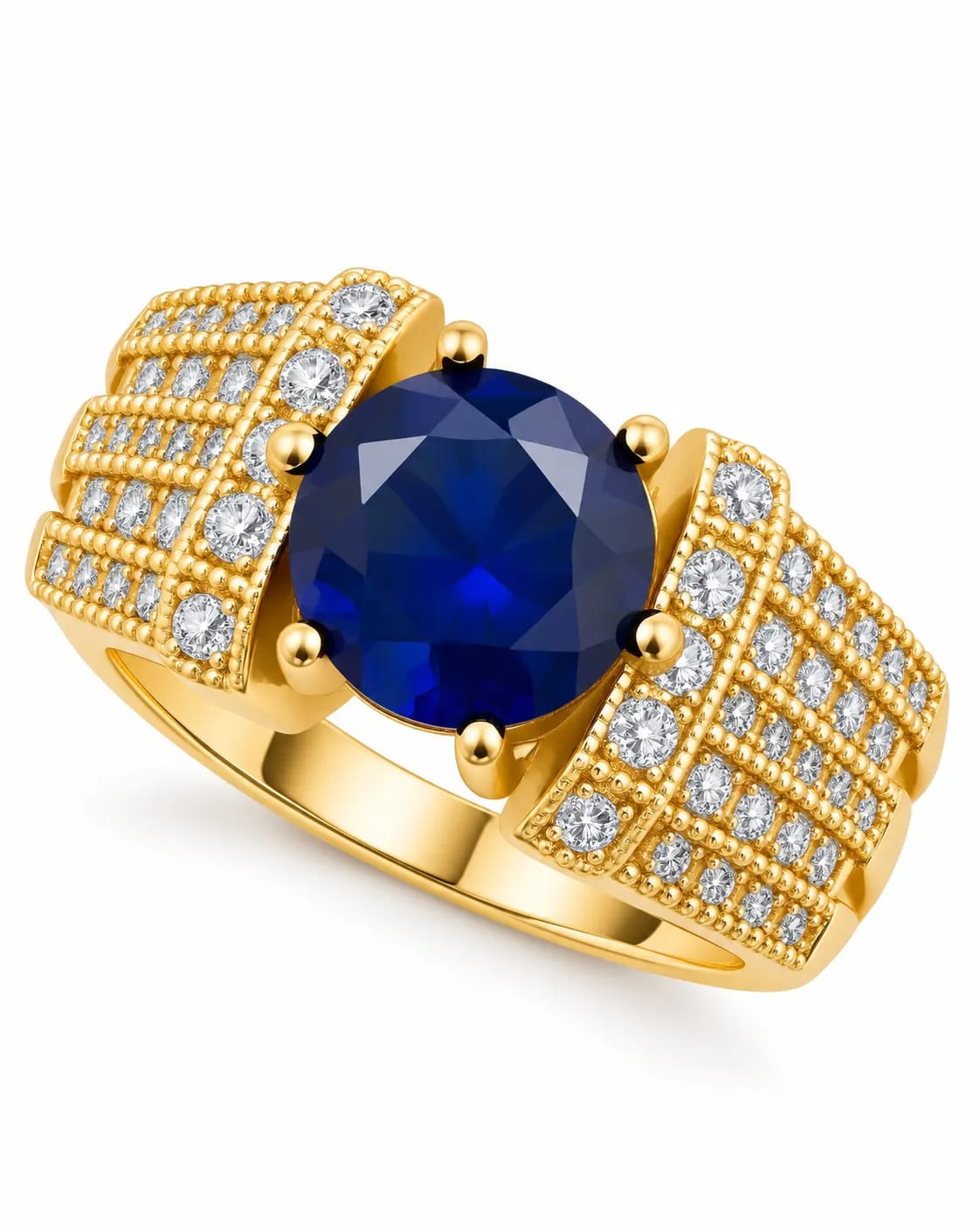 Veloura Blue Stone Statement Ring