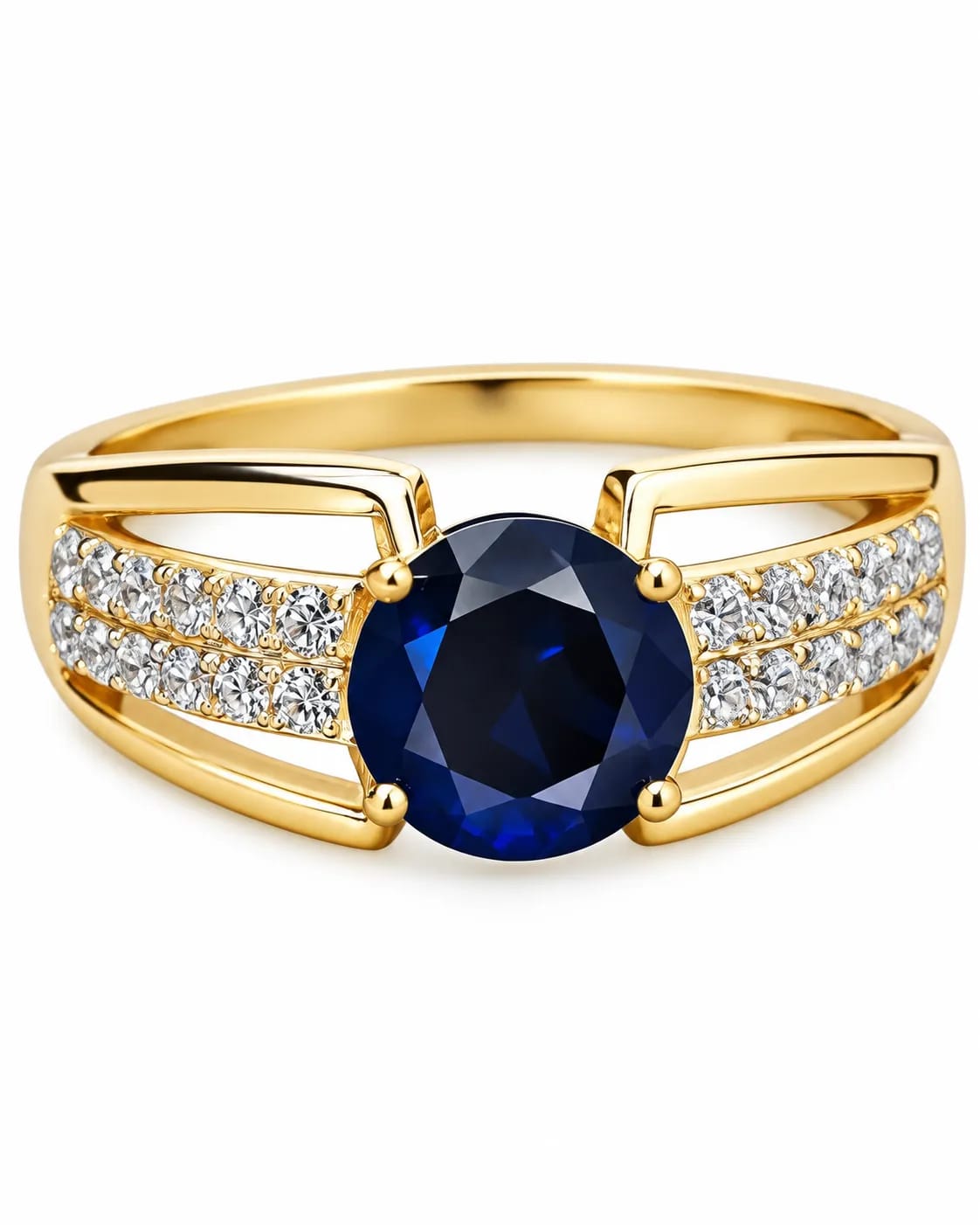 LUXARQ Blue Statement Ring for Women