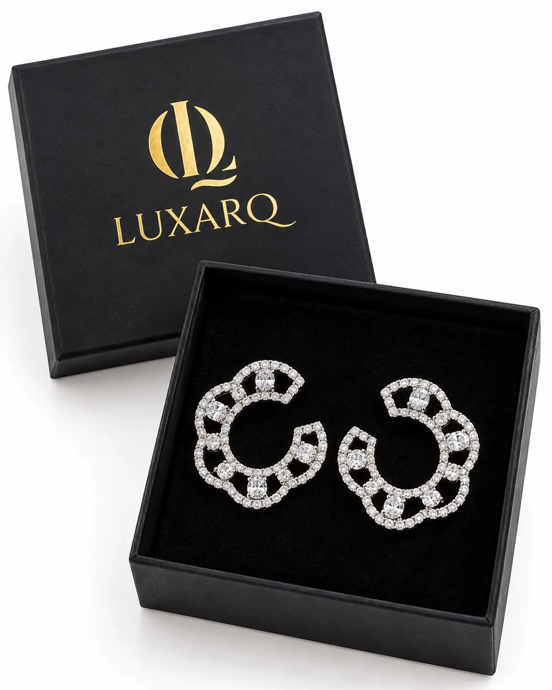 Celestia CZ Statement Hoop Earrings