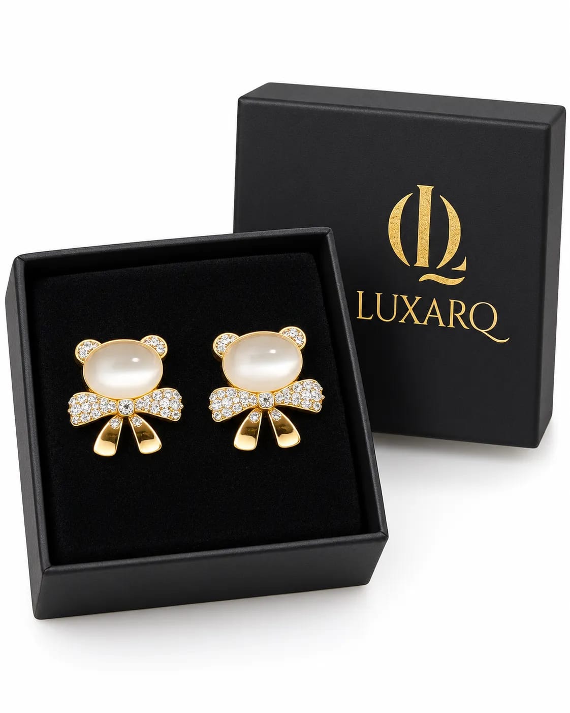 Felina Cat’s Eye Bow Drop Earrings